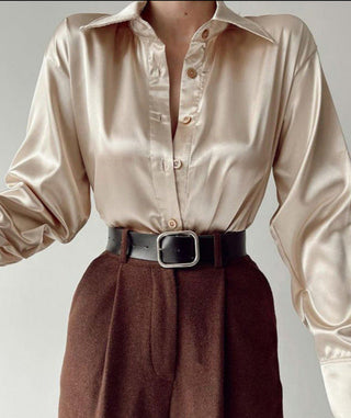 Gesa - Satinbluse