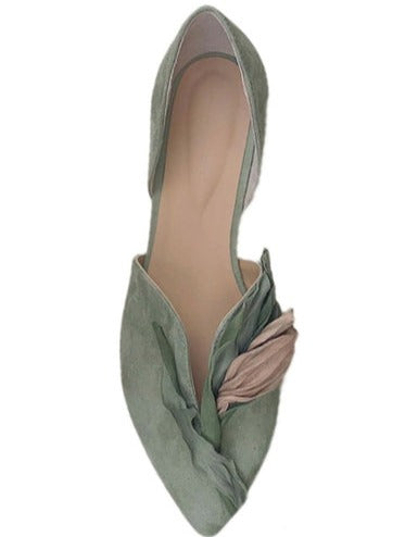 Vera - Flache Schuhe mit Blumen
