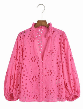 Barbara - Bestickte Bluse