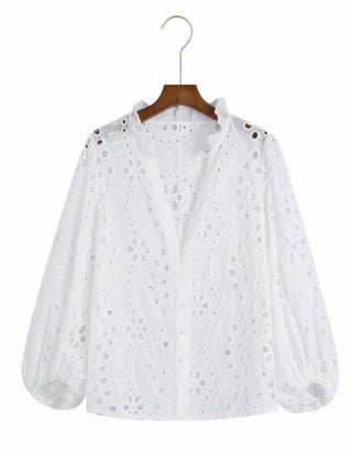 Barbara - Bestickte Bluse