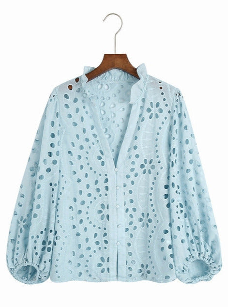Barbara - Bestickte Bluse
