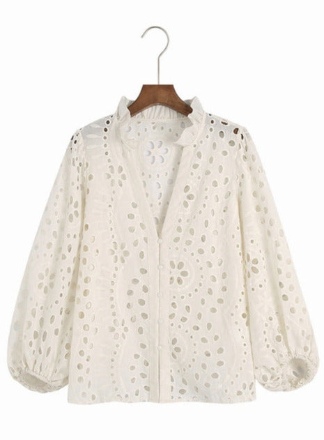 Barbara - Bestickte Bluse