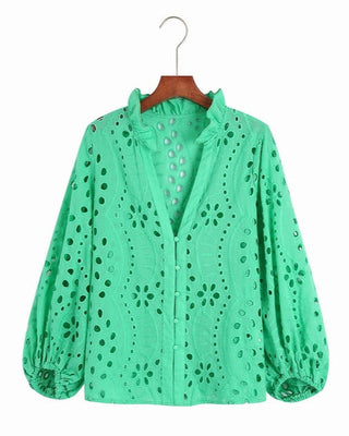 Barbara - Bestickte Bluse