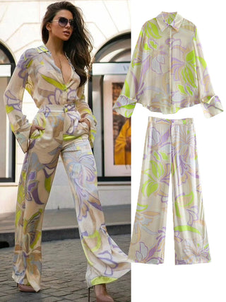 Edda - Bedrucktes Set mit weiter Hose