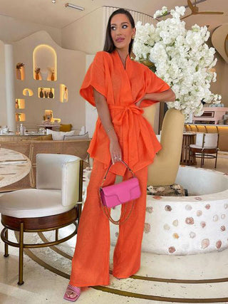 Eileen - Leinenset mit weiter Hose