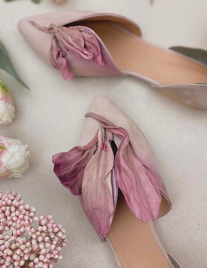 Vera - Flache Schuhe mit Blumen