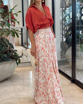 Simone - Top mit bedruckter Hose