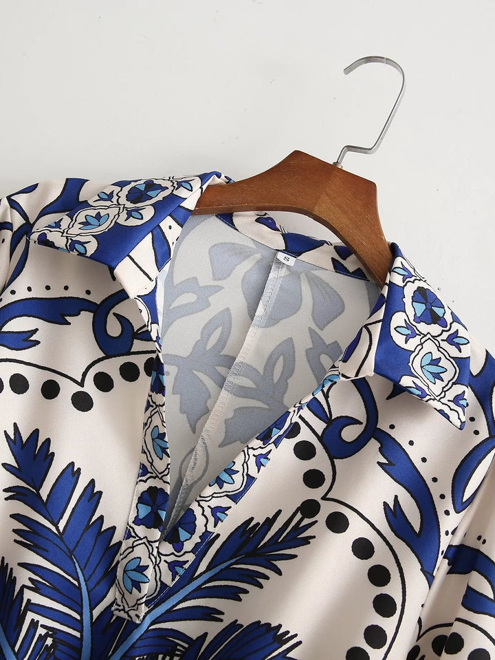 Mia - Bluse mit langem Rock