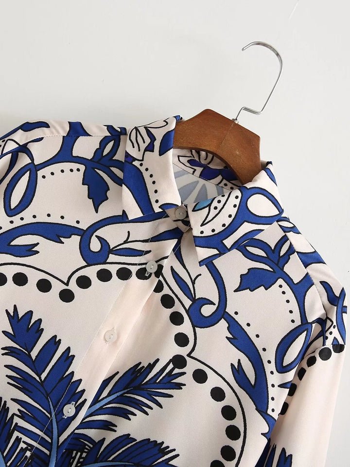 Mia - Bluse mit langem Rock