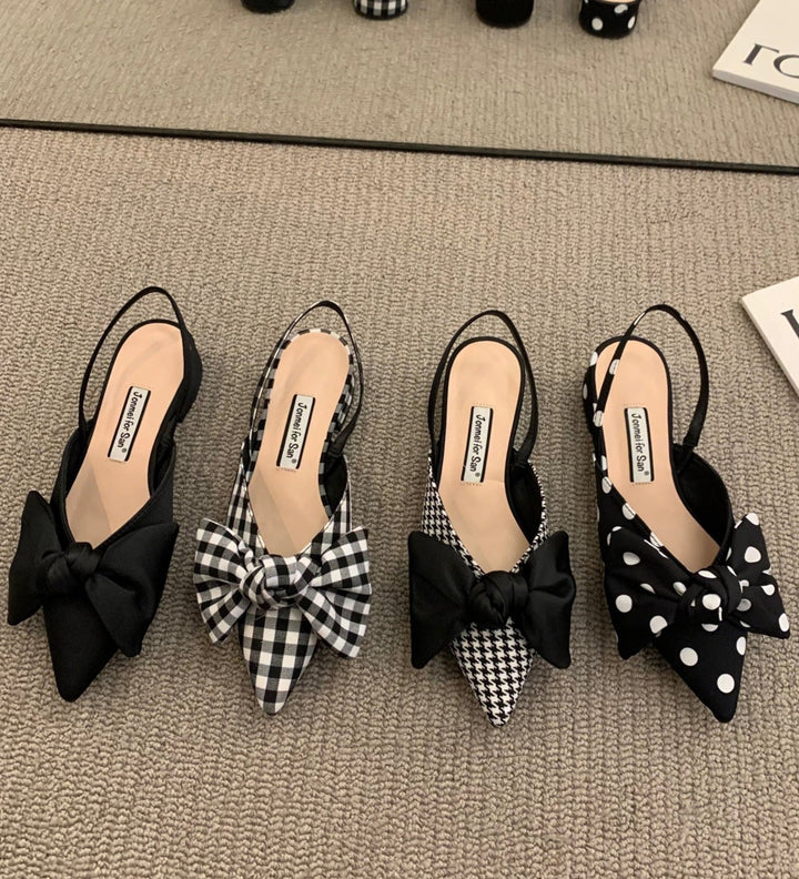 Cäcilia - Slingbacks mit Schleife