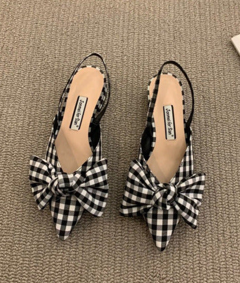 Cäcilia - Slingbacks mit Schleife