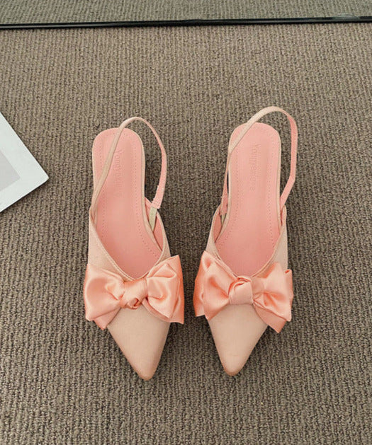 Cäcilia - Slingbacks mit Schleife