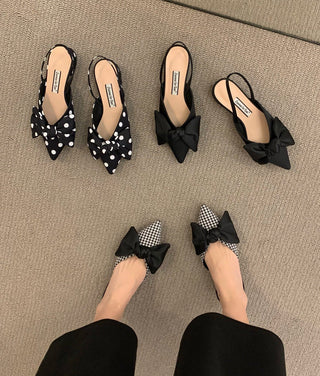 Cäcilia - Slingbacks mit Schleife