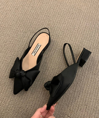 Cäcilia - Slingbacks mit Schleife