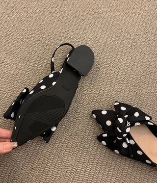 Cäcilia - Slingbacks mit Schleife