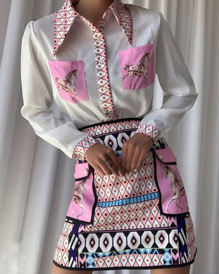Hilde - Bluse mit Rock